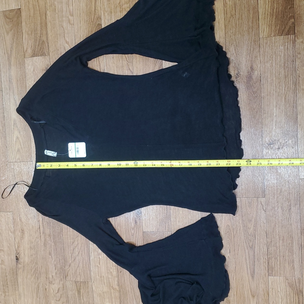Free People Black Knit Top - Picture 4 of 5